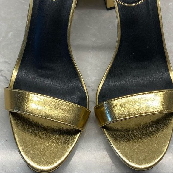 Madden Girl Women's Beella Heeled Sandal Gold 10 NEW - Picture 8 of 12